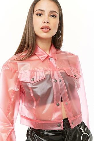Forever21 Clear Vinyl Jacket