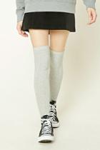 Forever21 Cable Knit Over-the-knee Socks