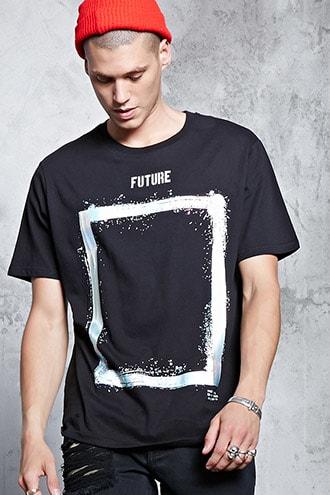 Forever21 Future Hologram Graphic Tee