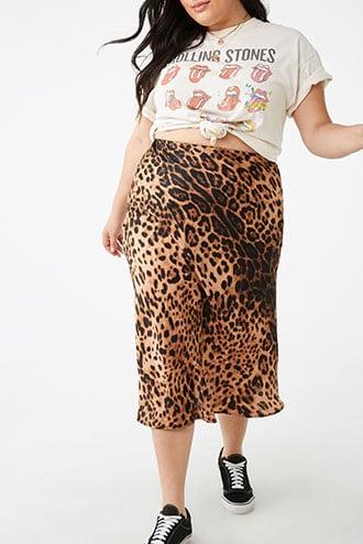 Forever21 Plus Size Leopard Print Skirt