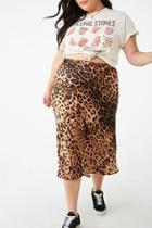 Forever21 Plus Size Leopard Print Skirt