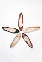 Forever21 Pointed Faux Leather Flats