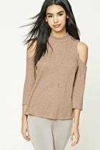 Forever21 Open-shoulder High Neck Top