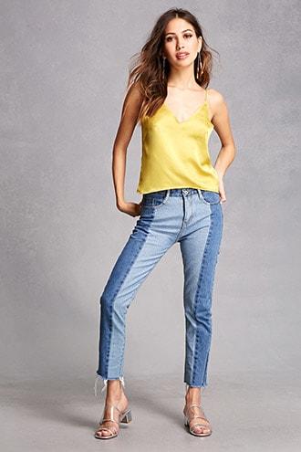 Forever21 Frayed Split Jeans