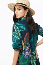 Forever21 Tropical High-low Shirt