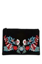 Forever21 Floral Embroidered Clutch
