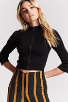 Forever21 Cropped High-neck Sweater
