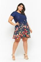 Forever21 Plus Size Floral Print Swing Dress
