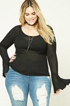 Forever21 Plus Women's  Plus Size Trumpet Cuff Top