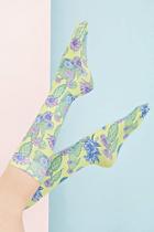 Forever21 Women's  Clashist Peyote Crew Socks