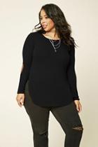 Forever21 Plus Size Elbow-patch Top
