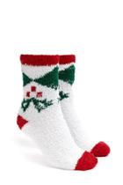 Forever21 Fleece Knit Mistletoe Socks