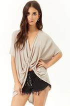 Forever21 Twist-front High-low Top