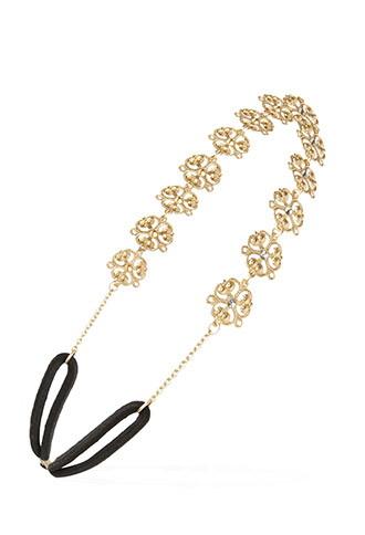 Forever21 Rhinestone Medallion Charm Headwrap
