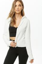 Forever21 Terrycloth Zippered Hoodie