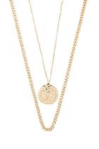 Forever21 Textured Coin Pendant Necklace Set