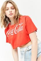 Forever21 Coca-cola Cropped Tee