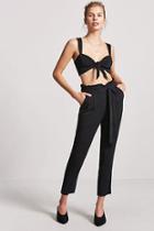 Forever21 High-waist Paperbag Trousers