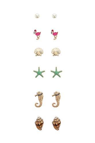 Forever21 Sea-themed Stud Earring Set