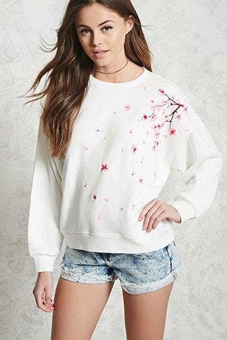 Forever21 Cherry Tree Sweatshirt