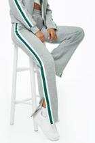 Forever21 Striped-trim Heather Knit Sweatpants