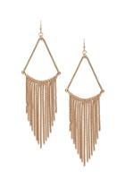 Forever21 Gold Chained Drop Earrings