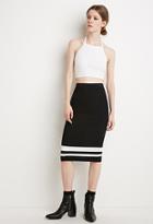 Love21 Stripe Bodycon Skirt