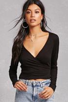 Forever21 Ribbed Surplice Wrap Top