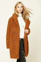 Forever21 Women's  Longline Faux Fur Jacket