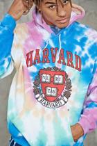 Forever21 Tie Dye Harvard Graphic Hoodie