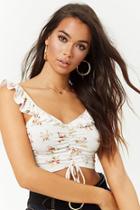 Forever21 Flounce Floral Print Crop Top