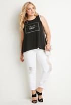 Forever21 Plus Talk Is Cheap Tank