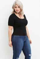 Forever21 Plus Women's  Plus Size Classic Ribbed Top