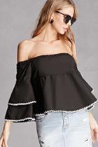 Forever21 Chevron Off-the-shoulder Top