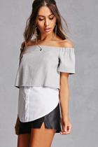 Forever21 Off-the-shoulder Combo Top