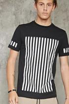 Forever21 Vertical Stripe Panel Tee