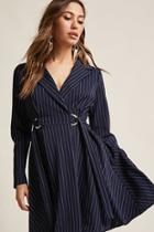 Forever21 D-ring Pinstripe Blazer Dress