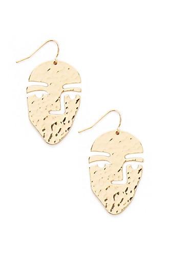 Forever21 Hammered Face Drop Earrings