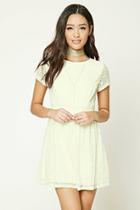 Forever21 Women's  Lace Skater Mini Dress