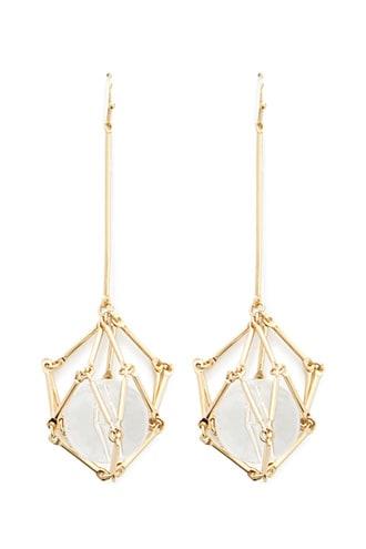 Forever21 Caged Marble Drop Earrings