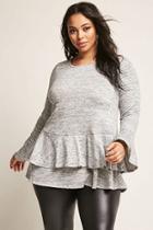 Forever21 Plus Size Tiered Flounce Top