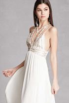Forever21 Metallic Caged Maxi Dress