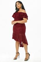 Forever21 Plus Size Floral Lace High-low Skirt