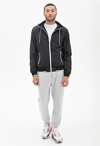 Forever21 Hooded High-neck Jacket