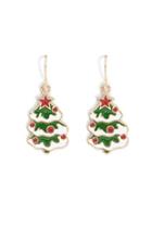 Forever21 Christmas Tree Earrings