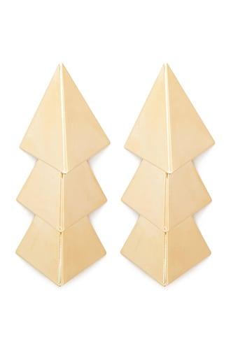 Forever21 Tiered Pyramid Drop Earrings