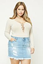 Forever21 Plus Size Denim Mini Skirt