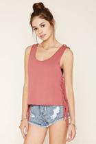 Forever21 Knotted Fringe Top