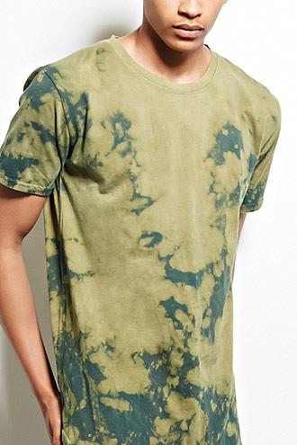 21 Men Men's  Entity Bleach Dye Cotton Tee