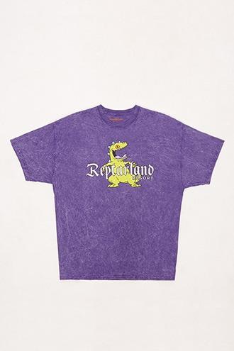 Forever21 Mineral Wash Reptar Graphic Tee